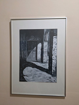 Κάδρο ασπρόμαυρο 50×70cm σαν καινούργιο