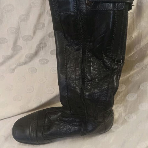 Women's leather boots without heels size 37 like new