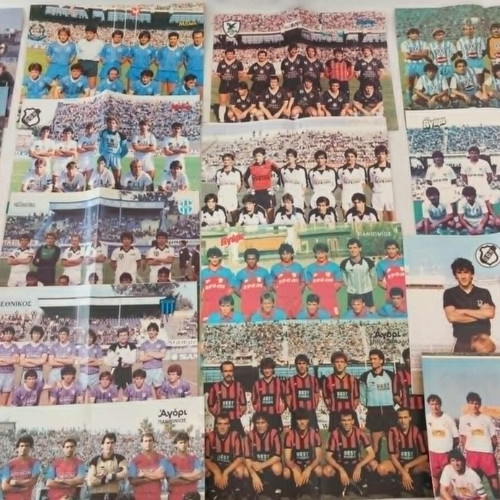 Football Posters Used, Pack of 19 from 1980