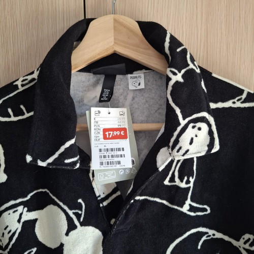 H&M x Peanuts Joe Cool Snoopy Polo Shirt XL brand new
