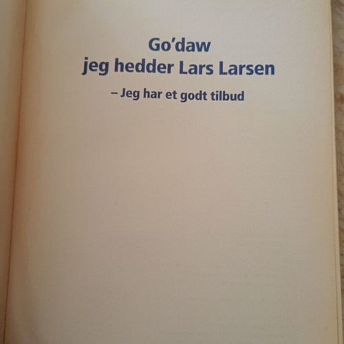 Go'daw jeg hedder Lars Larsen biography used, Danish