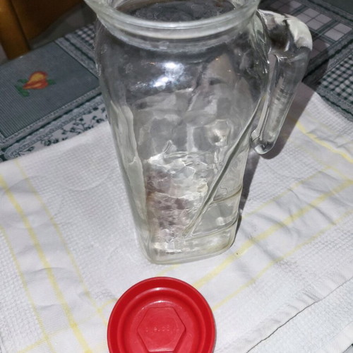 Glass Jug with Plastic Lid