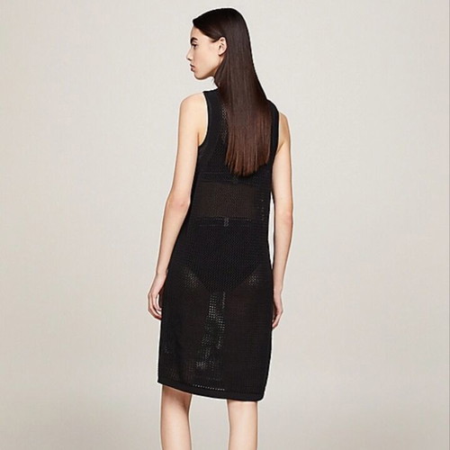 Tommy Hilfiger Sleeveless Knit Dress Black New