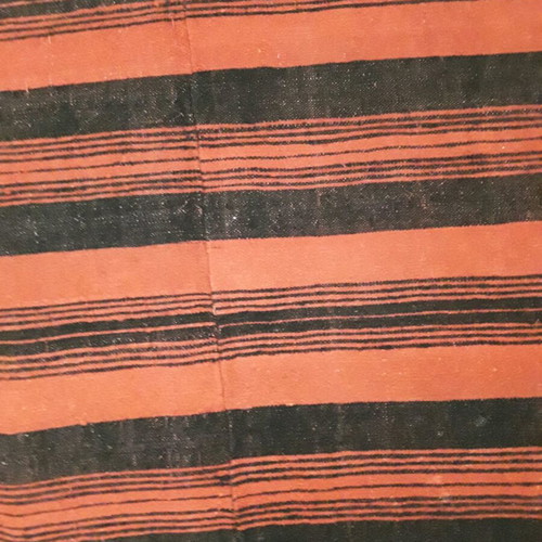 Woven blanket used, red and black 1.60x1.90 m