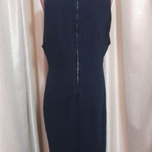 Zara long blue denim dress