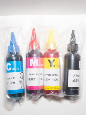 Universal printer ink CMYK set