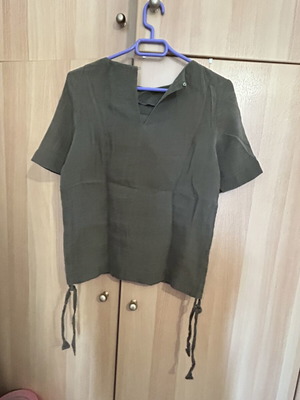 H&M χακί γυναικεία μπλούζα μέγεθος S μεταχειρισμένη