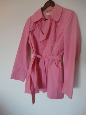 Raxevsky pink women's trench coat size L used