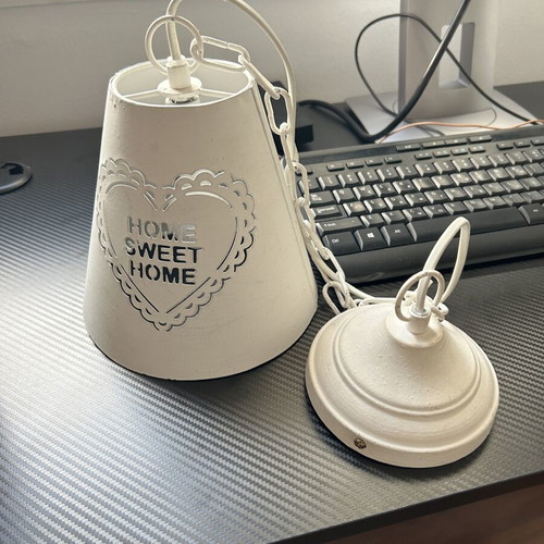 Sweet Home Metal Pendant Lamp like new, ecru