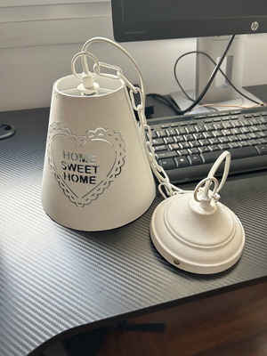 Sweet Home Metal Pendant Lamp like new, ecru