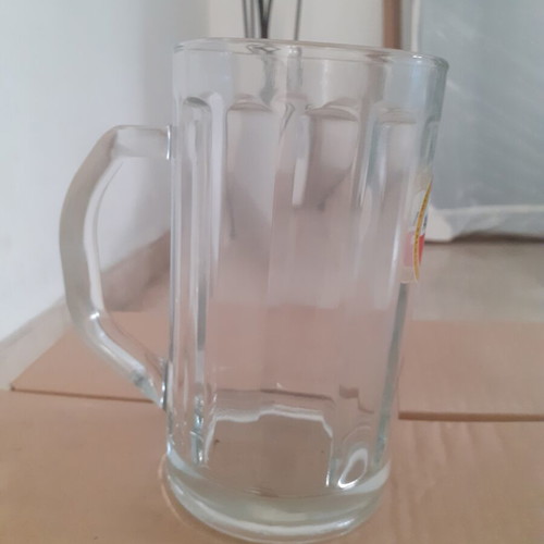 Amstel Beer Glasses set of 4, new, 500 ml thick glass with handle