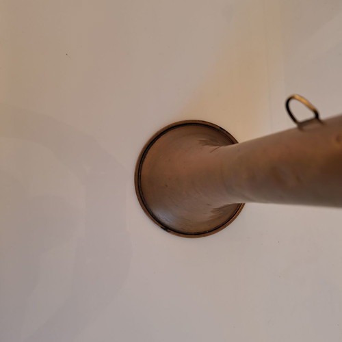 Hunting horn used, brass, authentic, 19th century, set of two