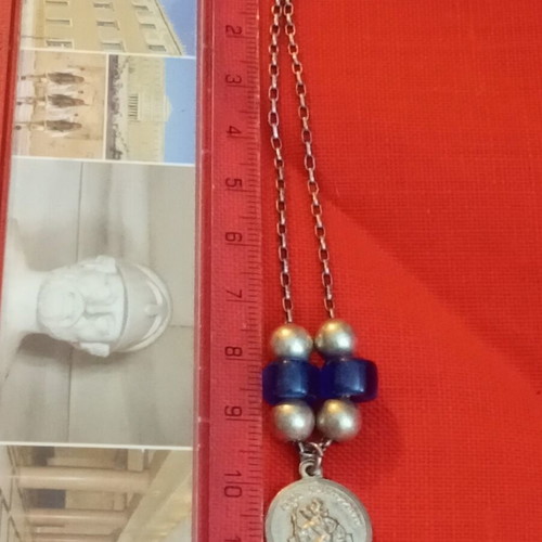 Silver 925 amulet keychain used