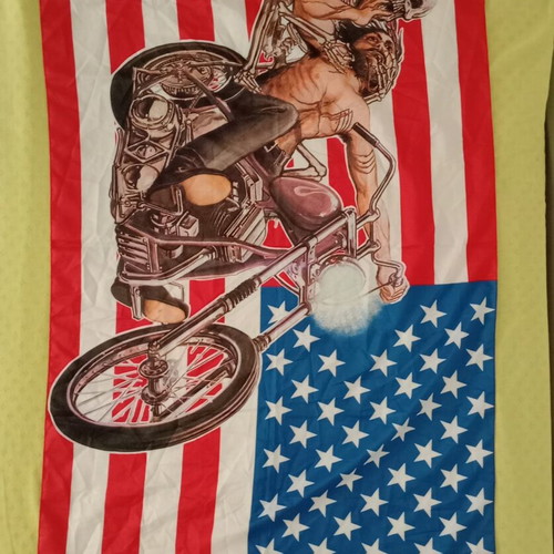 Vintage Motorcycle Flag like new