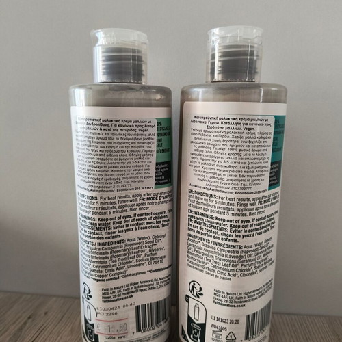 Vegan Faith in Nature Hair Conditioners 2 Pieces New