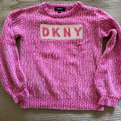 DKNY kids sweater pink like new, size 6
