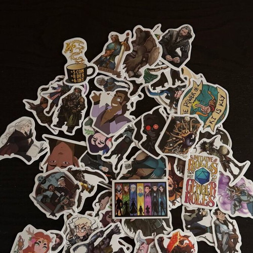 Dungeons & Dragons Vox Machina Critical Role RPG sticker pack new