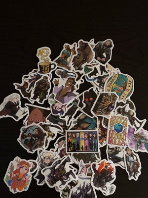 Dungeons & Dragons Vox Machina Critical Role RPG sticker pack new