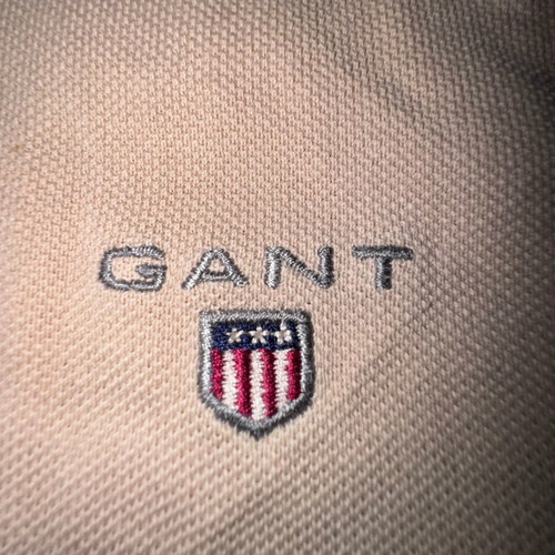 Gant beige men's polo shirt XL used, 100% cotton