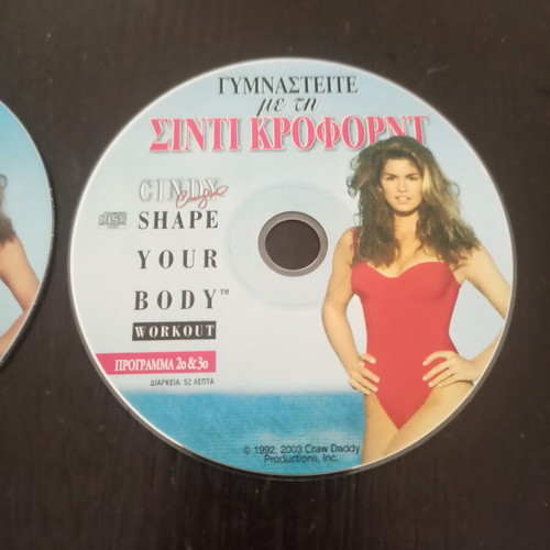 Workout with Cindy Crawford 2 DVD like new with 3 programs