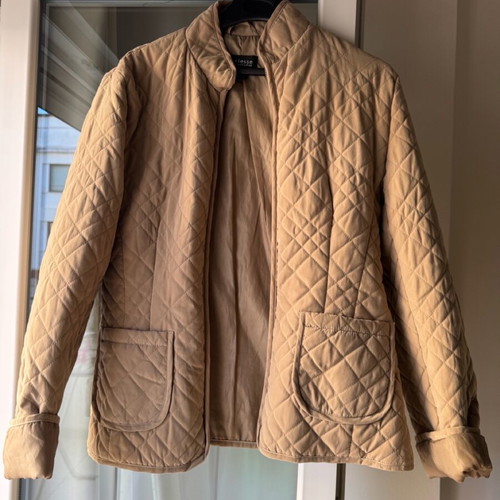 Suede jacket beige size L like new