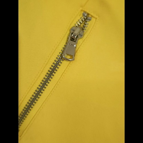 Yellow Stradivarius pants with side zipper like new, soft elastic