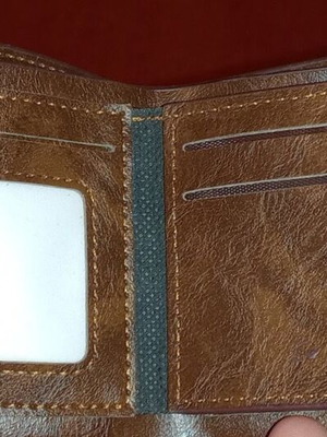 Tommy men's leather wallet like new, brown