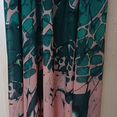 Billy Sabbado maxi dress like new, size M, green and pink