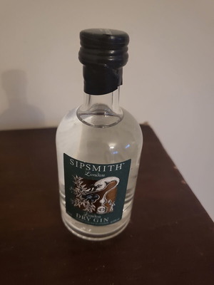 Gin Sipsmith London 50ml καινούργιο, γυάλινο μπουκάλι