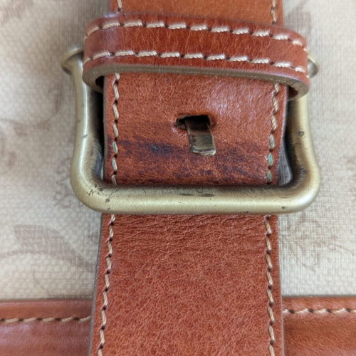 Vintage Guidi leather bag, beige