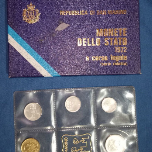 San Marino 1972 Republic Coin Set like new