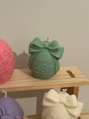 Easter wax egg new, plant-based candle with scent and color choice