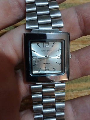 Sandra Fellini women's silver wristwatch used