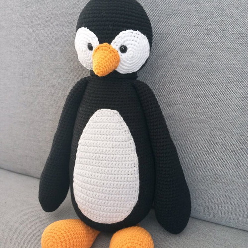 Amigurumi penguin handmade 38 cm new