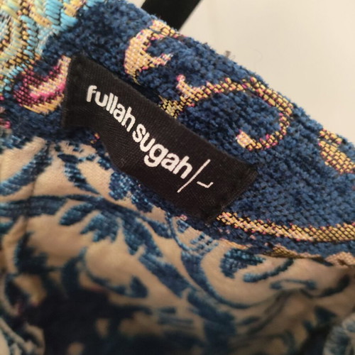 Fullah Sugah skirt like new, mini, blue and pink, size large