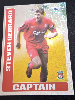 Merlin Steven Gerrard Premier League 2006 football sticker used