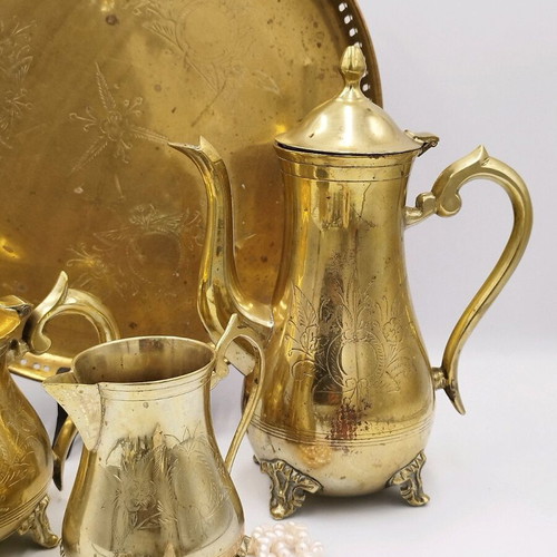 EPNS silver plated English tea and coffee set used