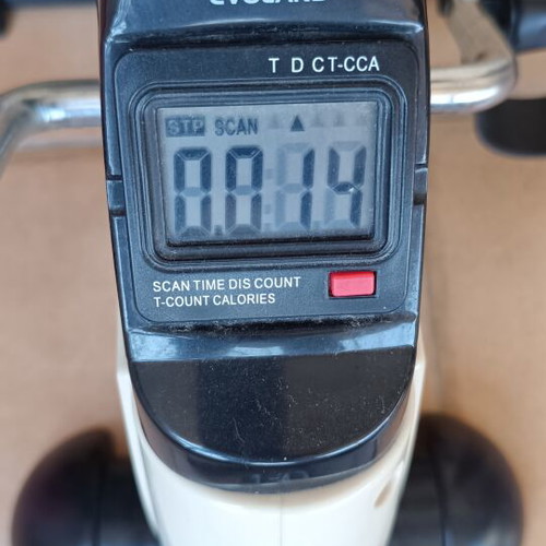 Evoland Under Desk Bike Pedal Exerciser used with LCD display