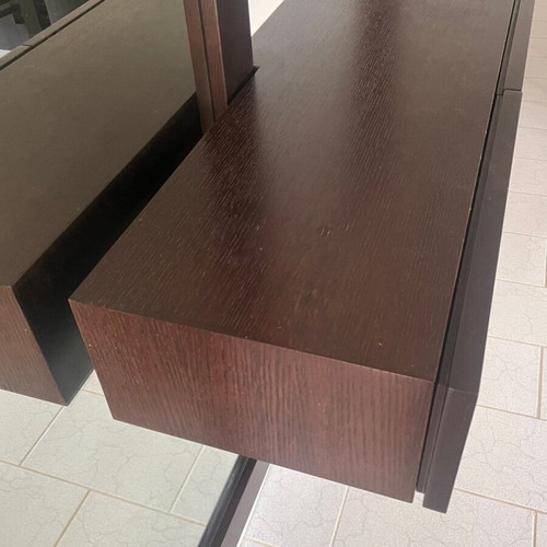 Join mirror made of solid walnut wood, like new