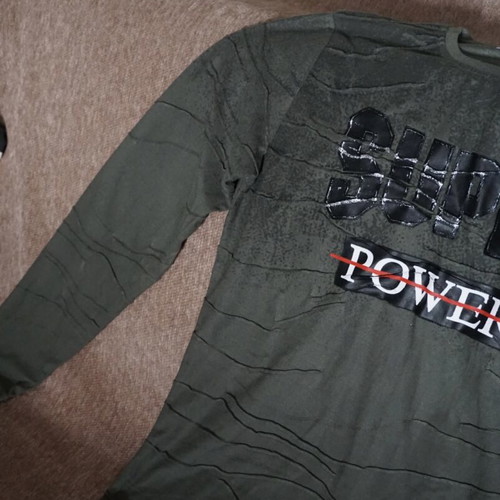 Youth shirt for boys like new, green, size S