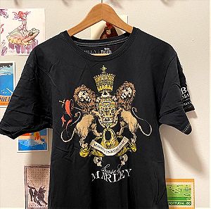 T-shirt Billabong x Bob Marley χρώμα μαύρο size Medium-Large