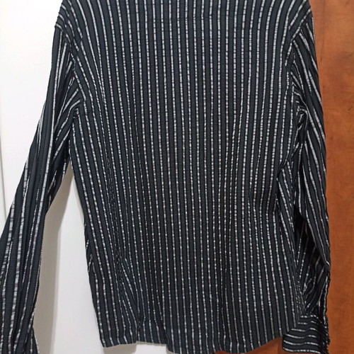 Mississippi men's shirt Large black with silver stripes
