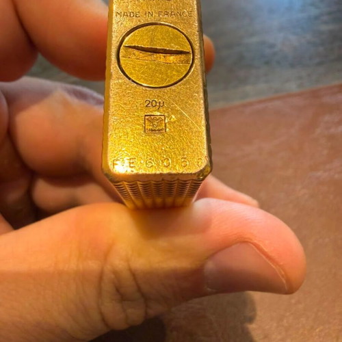 S.T. Dupont Ligne 1 Small Gold Plated Vintage Lighter used, non-functional