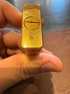 S.T. Dupont Ligne 1 μικρός επιχρυσωμένος vintage αναπτήρας μεταχειρισμένος, μη λειτουργικός