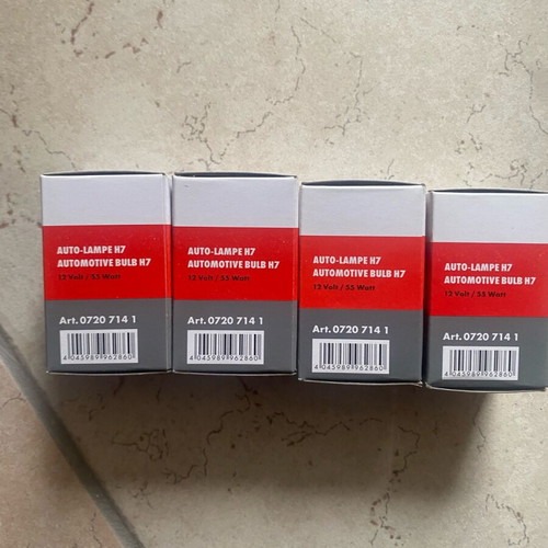 Lamp H7 new, pack of 4 pieces