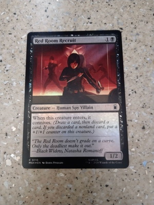 Magic the Gathering Red Room Recruit foil κάρτα καινούργιο