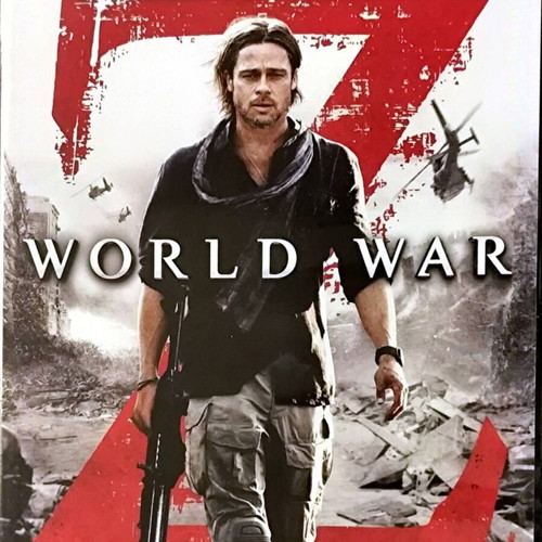 World War Z DVD used, action/horror movie with Brad Pitt, English subtitles, special edition