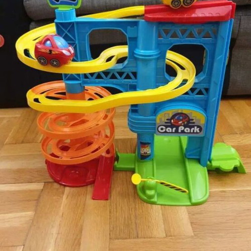 Car slide used with rolling toy cars