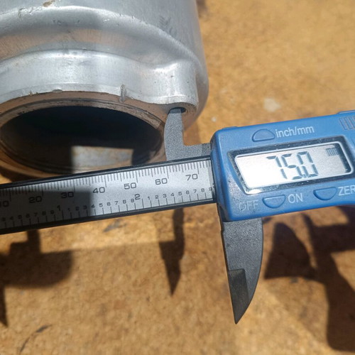 Honda CBR 400 RR exhaust muffler used with dent