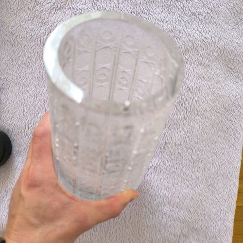 Crystal vase like new 25 cm